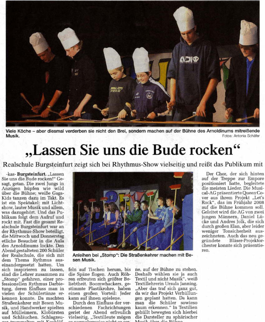 Westfälische Nachrichten, 02. März 2007