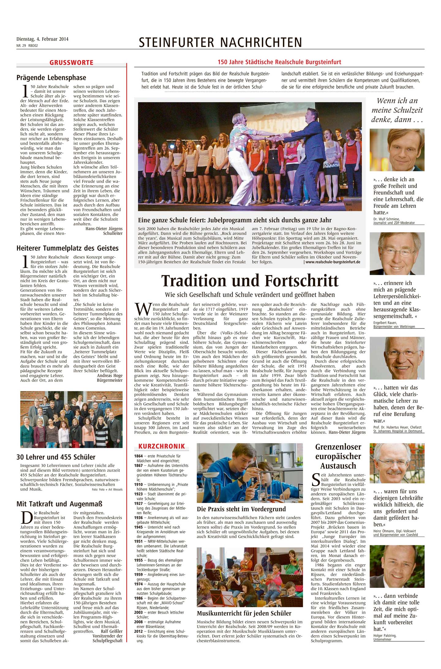 Steinfurter Kreisblatt 04. Februar 2014