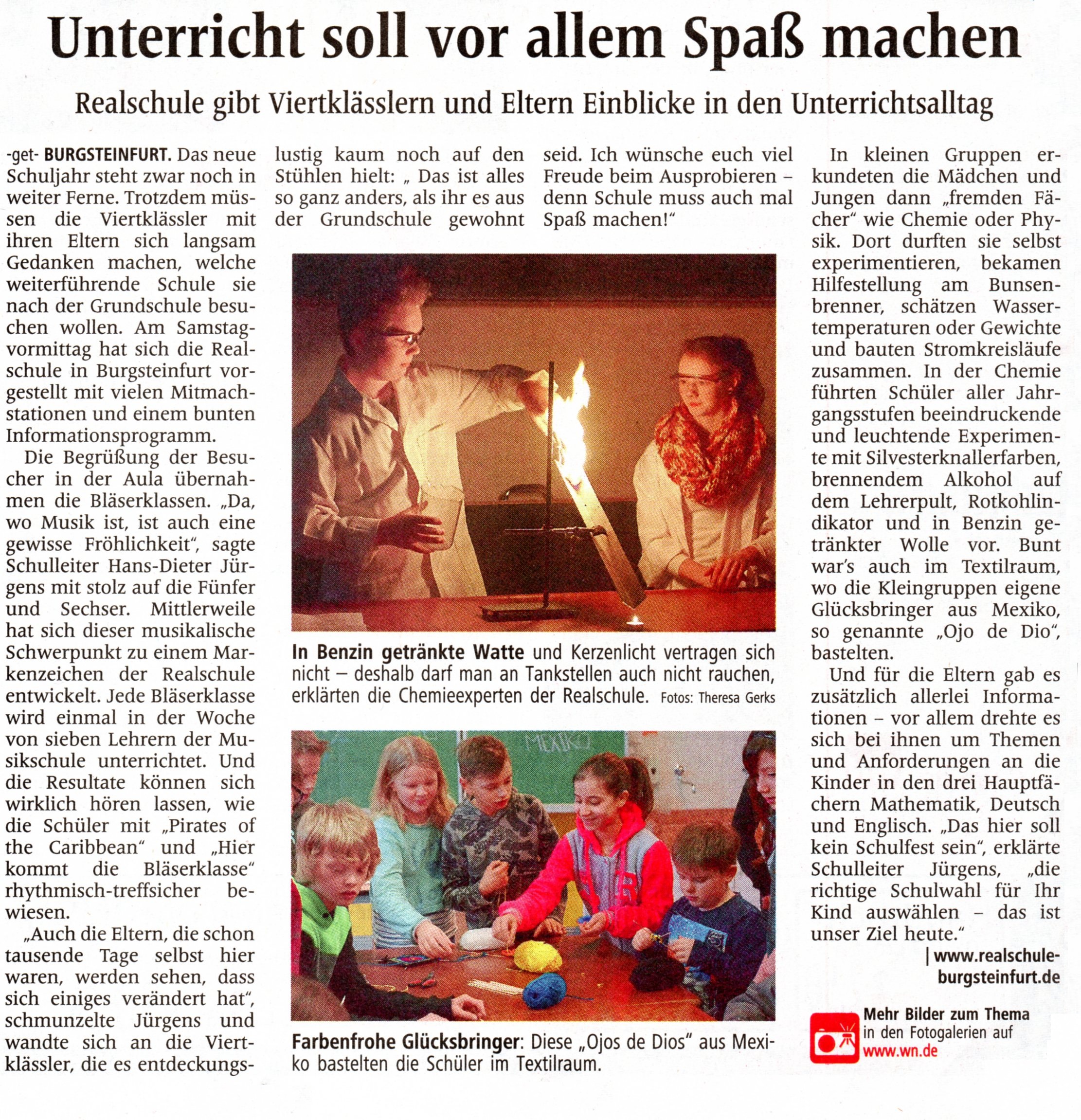 Steinfurter Kreisblatt 28. Januar 2014