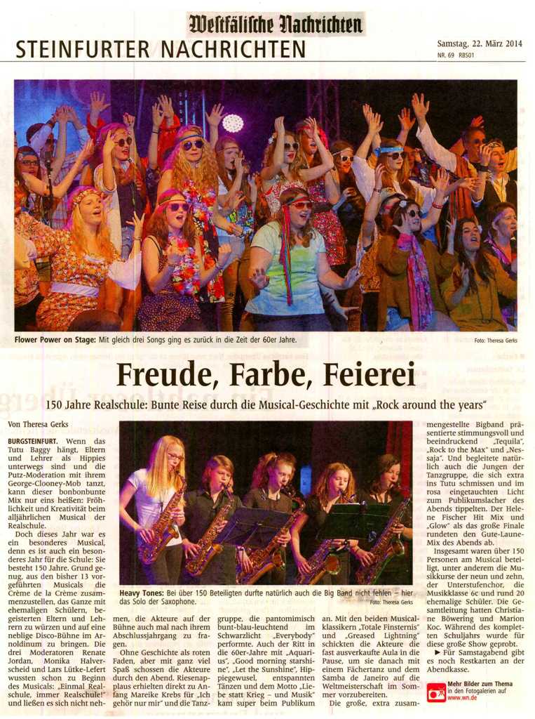 Westfälische Nachrichten, 22. Mai 2014